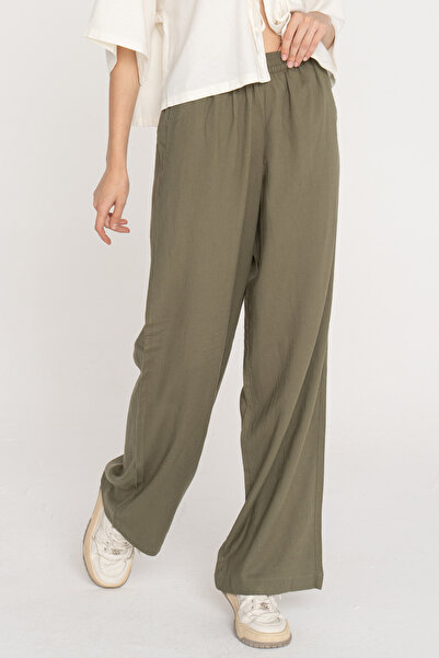 Jack & Jones Women's Linen Trousers - Poppy