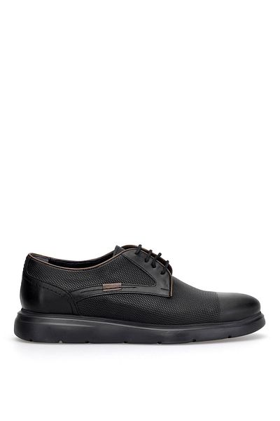 Ayakkabı Fuarı Elit Btrg1329 Men's Genuine Leather Casual Shoes Black