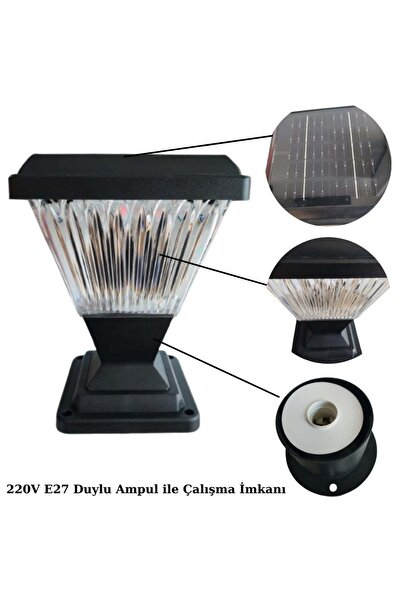 Forlife 100Watt Güneş Enerjili Solar Set/Baba Üstü Bahçe Armatürü