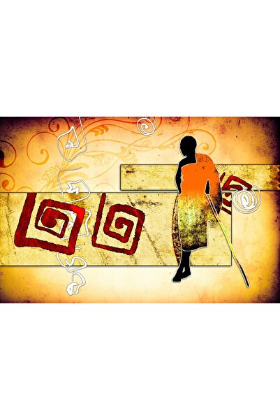 media Tablou canvas Africa retro vintage arta39, 90 x 60 cm