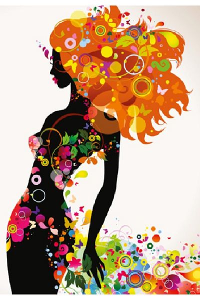 media Canvas painting Girl 2, 70 x 105 cm