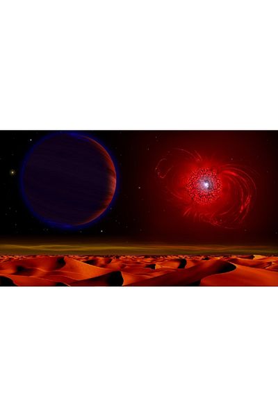 media Canvas painting Universe in flames, 60 x 40 cm