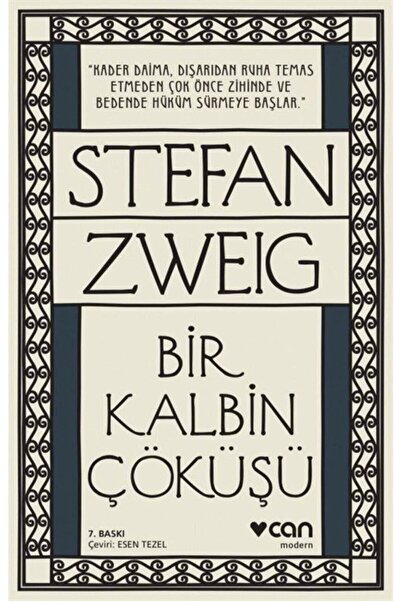 Can Yayınları Bir Kalbin Çöküşü Stefan Zweig
