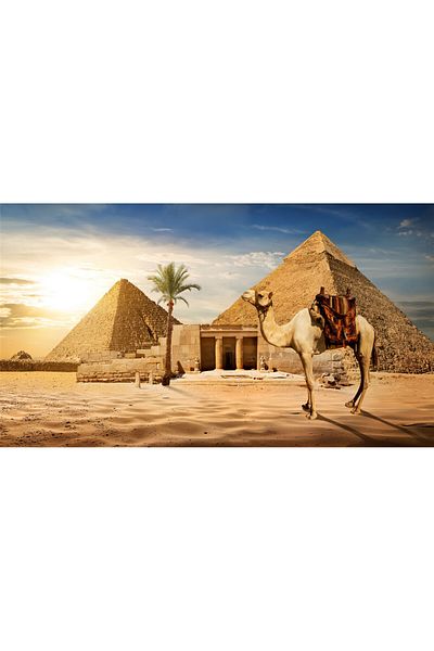 media Canvas painting Pyramids 4, 90 x 60 cm