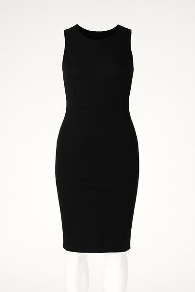 Planet Prestige Rochie neagră de bază slim fit