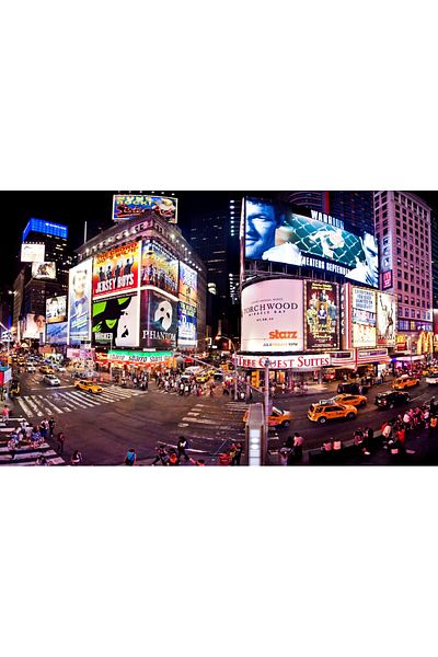 media Fototapet de perete autoadeziv si lavabil Times Square panorama, 220 x 135 cm