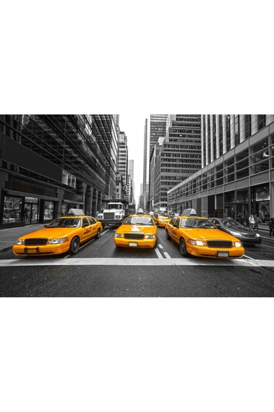 media Tablou canvas Taxi in New York, 45 x 30 cm