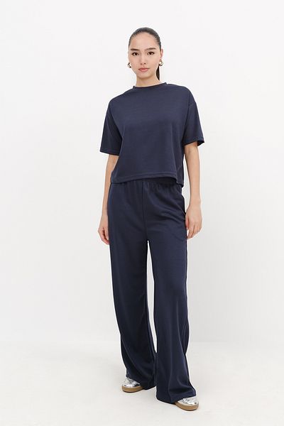 Addax Crew Neck Short Sleeve Bottom-Top Suit Tkm13913