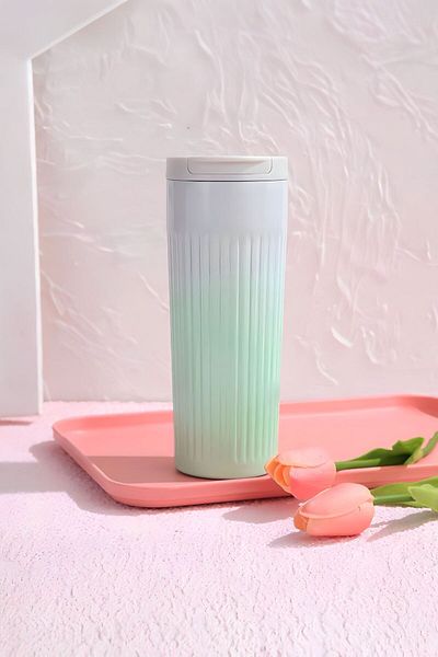 Weather Forecast 304 L Steel 500 Ml. Green White Gradient Hand Thermos Mug Cin917Ys