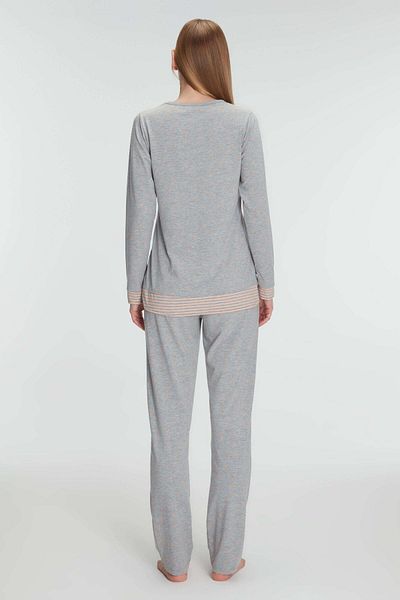 Motto10 butik Cotton Long Sleeve Pajama Set