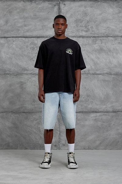 NOMARC Μαύρο μπλουζάκι με στάμπα Homestar Oversize
