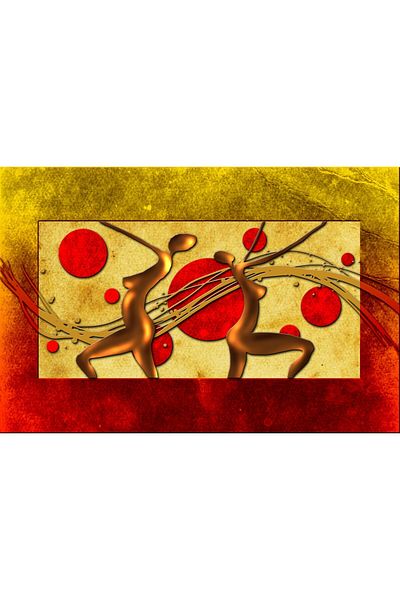 media Tablou canvas Abstract creativ disctractiv arta5, 45 x 30 cm