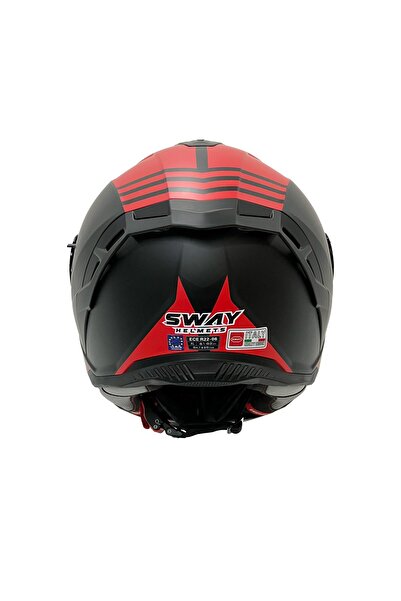 Sway SW 867 Blade Red Güneş Vizörlü Full Face Motosiklet Kaskı