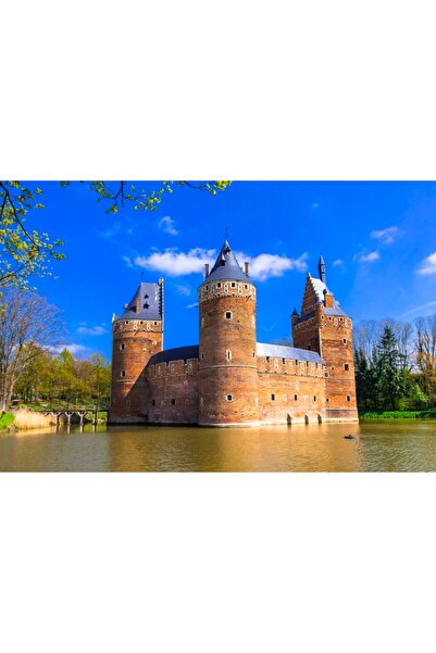 media Tablou canvas City72 Castel Beersel Belgia, 105 x 70 cm