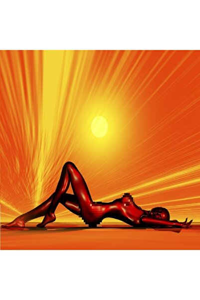 media Tablou canvas Femeie, nud, abstract, 70 x 70 cm