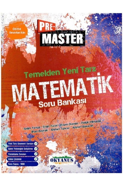 Okyanus Yayınları Pre Master Yeni Tarz Matematik Soru Bankası