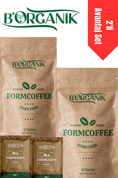 B ORGANİK Form Kahvesi - Garsinya Içerikli Bitkisel Karışım 2'li Set - 60×6gr = 180gr