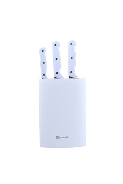 Berlinger Haus Knife block set 4 pcs NATURAL