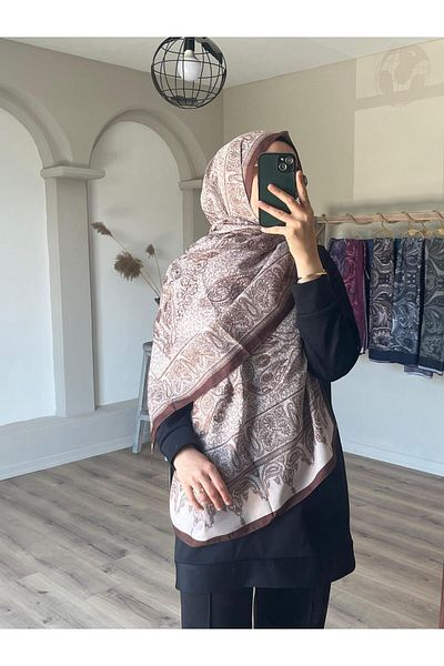 Merwiss Σάλι με σχέδιο Aronya Soft Beige-Brown