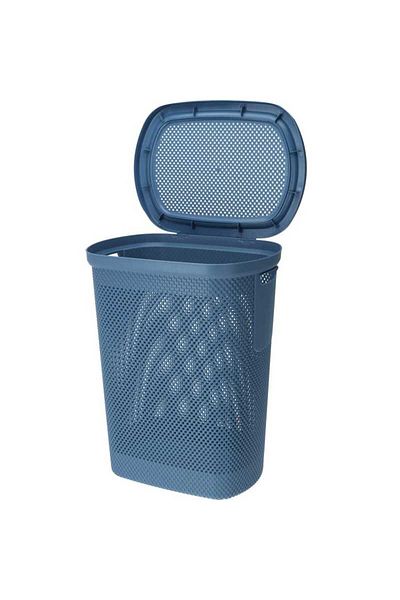 Excellent Cos de rufe cu capac 60 l albastru