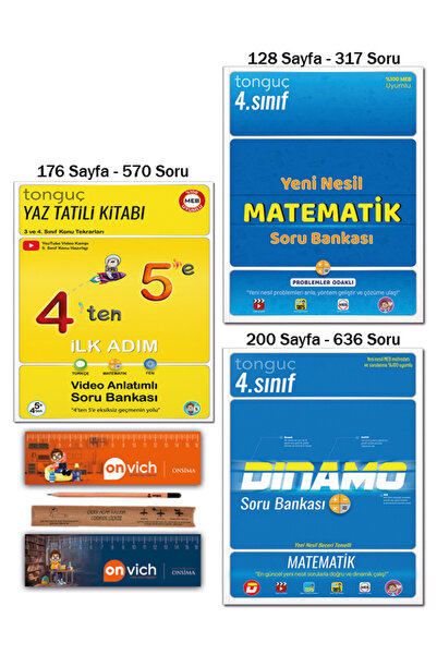 Tonguç Yayınları 5. Sınıf 4 Ten 5 E Hazırlık Tekrar Kitabı - 4. Sınıf Dinamo ...