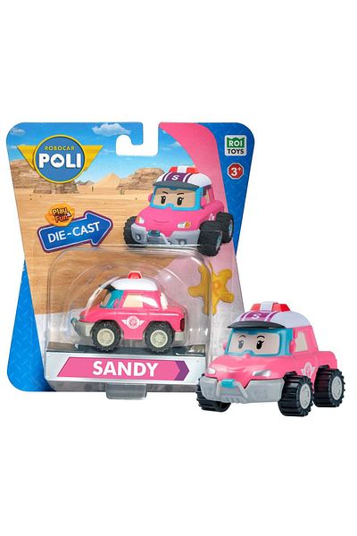 Robocar Poli Roı Toys Metal Vehicle Character Figures - Sandy 83417