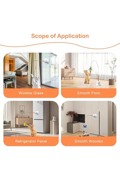 NEXIFY Interactive Cat Toy, Cat Wand Toy with Suction Cup 2.0 Detachable Feathers