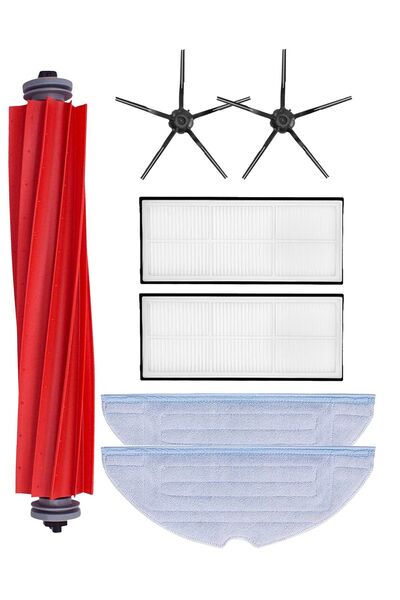 Marketto Set de 7 pânze pentru mop compatibile cu modelul Roborock T7 Perie p...