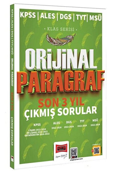 Yargı Yayınları Yargı 2025 Kpss Ales Dgs Tyt Msü Paragraf Orijinal Çıkmış Sor...