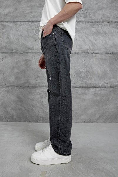 NOMARC Smoked Mb Ripped Detailed Baggy Jean