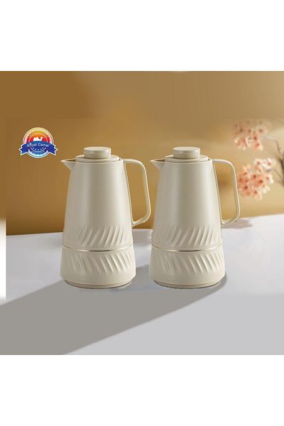 DVINA Royal Camel 2-Piece Tea and Coffee Thermos Set 1L + 1L