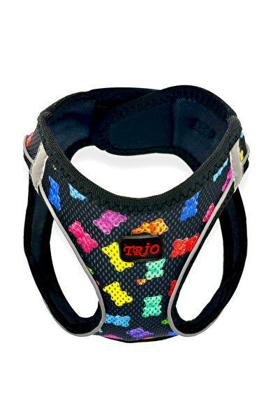 Genel Markalar Kedi Köpek Air-mesh Göğüs Tasması Ve Gezdirme Sevk Kayışı Seti Jellybean 2si1 Arada