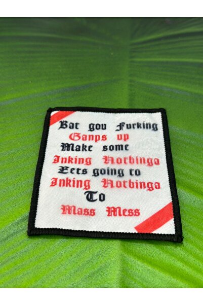 Gönülden Tasarım APLICAȚIE DE CUSUT ARMĂ SCRITĂ 9X7 CM