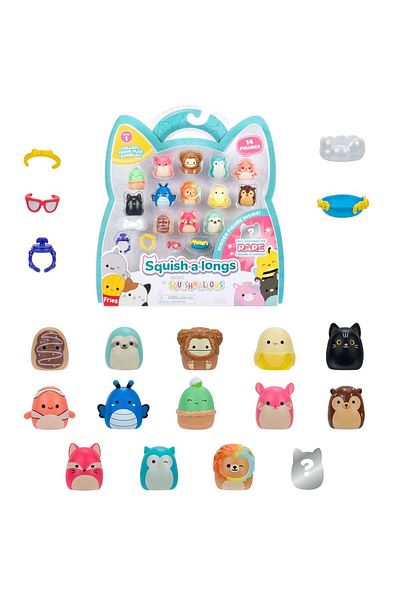 Squishmallows Squish-A-Longs 14 Figure Ring Set Series 1 Al0029