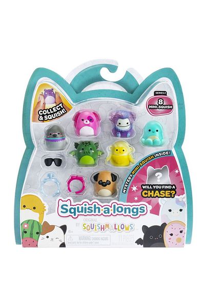 Squishmallows Squish-A-Longs 8 Figure Ring Set Series 2 Al0024