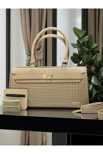 Armine Hand and Arm Bag Shoulder Bag with Card Holder and Bracelet Gift Vs.Blkt.0388