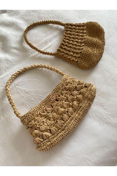 HOBİ 200gr Σχοινί Raffia Raffia Χαρτί Σχοινί Raffia Τσάντα με σχοινί Σχοινί supla Σχοινί