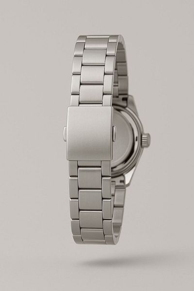 MİRAMİNA Metal Stylish Men's Watch with Silver Cord
