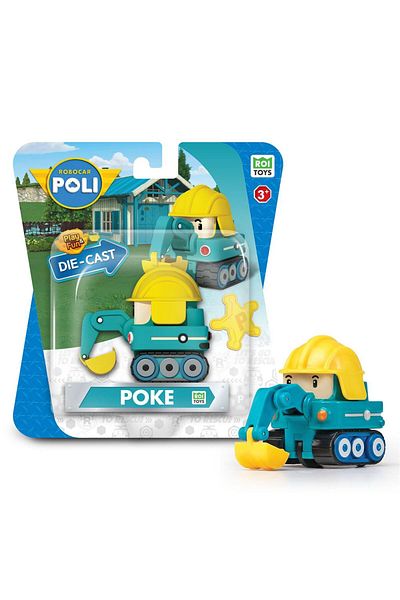 Robocar Poli Roı Toys Metal Vehicle Character Figures - Poke 83177