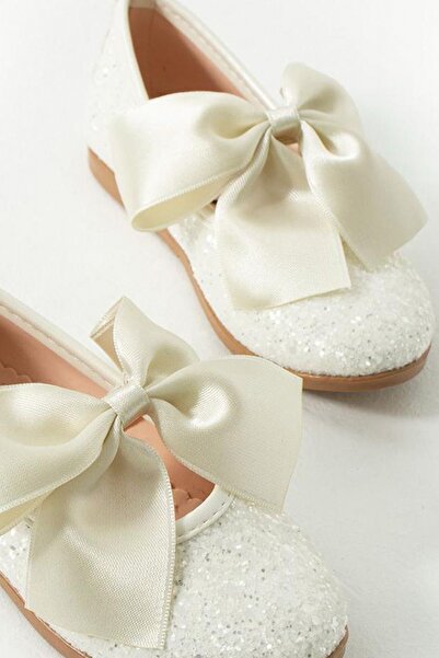 Mia Lui Marry Gloss Glitter Pantofi de balerină strălucitori și stilați pentr...