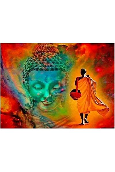 DCIDBEI 5D Diamond Painting Buddha Monk Believe, 50x40 cm, DCIDBEI