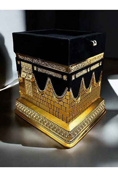 AKSADAN HEDİYELİK DEKORATİF BÜYÜK BOY KABE KURAN VE KURAN KABI