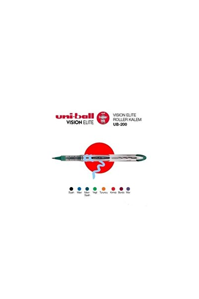 Uni -ball Roller Kalem Vision Elite Bilye Uç 0.8 Mm Kırmızı Ub-200