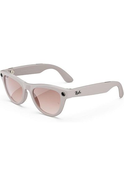 Ray-Ban Meta Smart Glasses, SKYLER Style, AI-Powered Photo Video Capture, Smart Audio (FRAME - SHINY