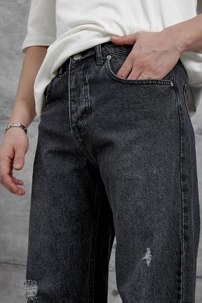 NOMARC Smoked Mb Ripped Detailed φαρδύ τζιν