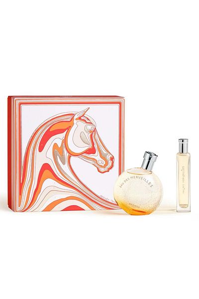 Hermes Eau Des Merveilles Gift Set, Women, Eau De Toilette, 50 ml 15 ml