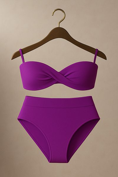 Pierre Cardin Bikini de sezon nou – șic fără bretele, talie înaltă |   Sezonul 2025 cu culorile