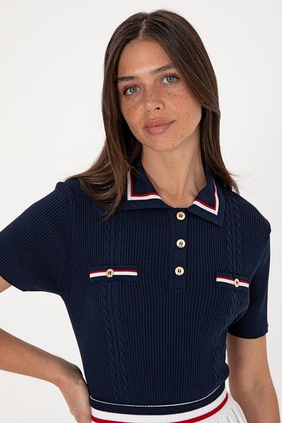 U.S. Polo Assn. Women's Polo Neck Sweater