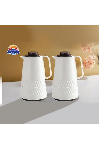 DVINA Royal Camel 2-Piece Tea and Coffee Thermos Set 1L + 1L
