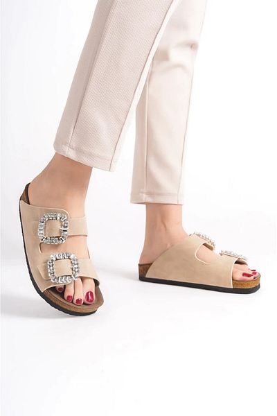 PLN SHOES Unisex Orthopedic Sole Anatomical Slippers Double Strap Buckle Daily Comfortable Slippers